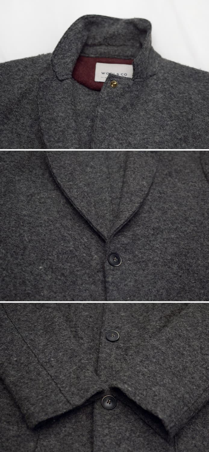 울앤코 바이 시리즈 이태리 메이드 울펠트 코트 자켓 (M / 100+) 상품이미지9