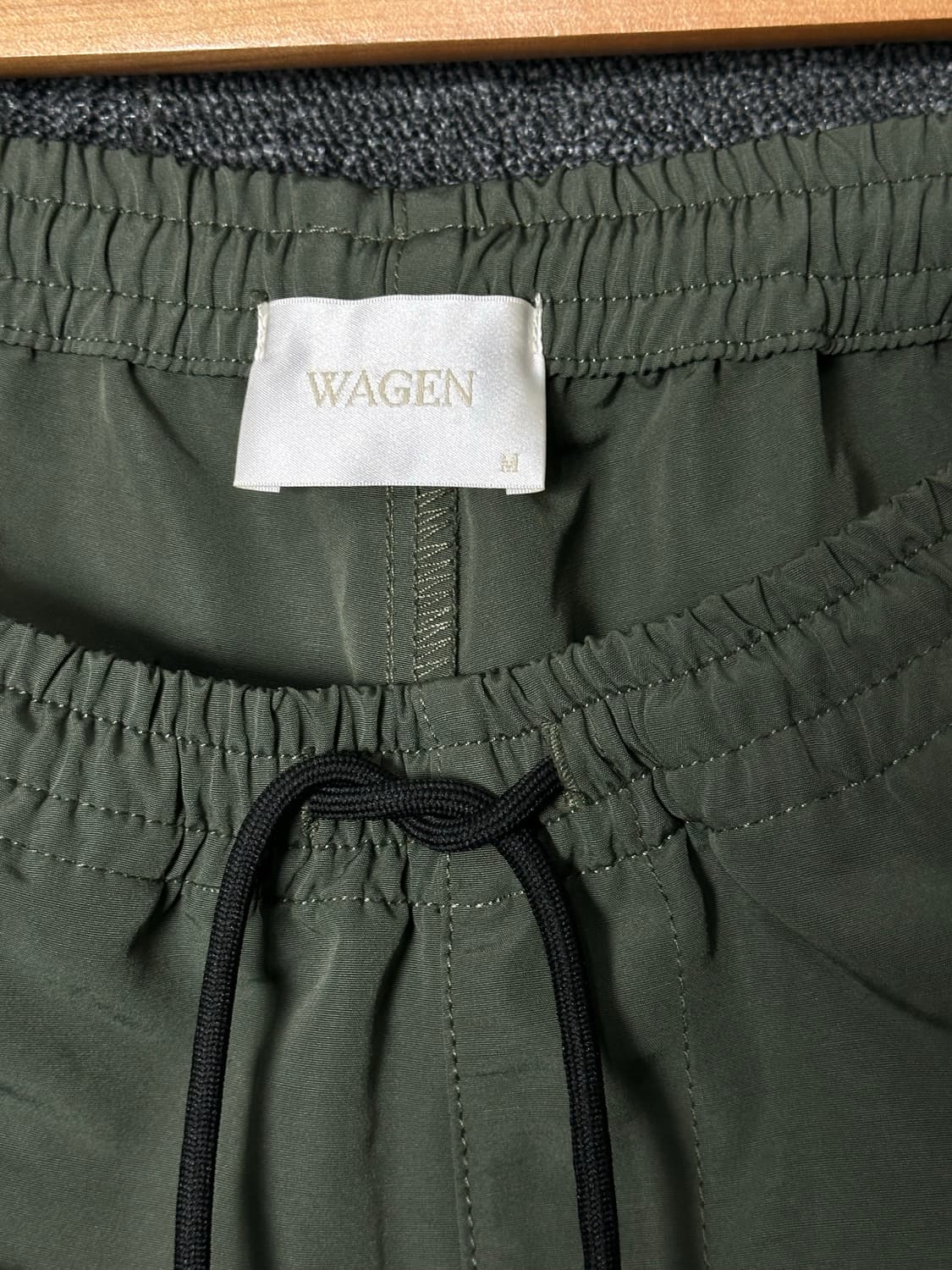 WAGEN 카키색 카고 조거 팬츠 M 상품이미지3