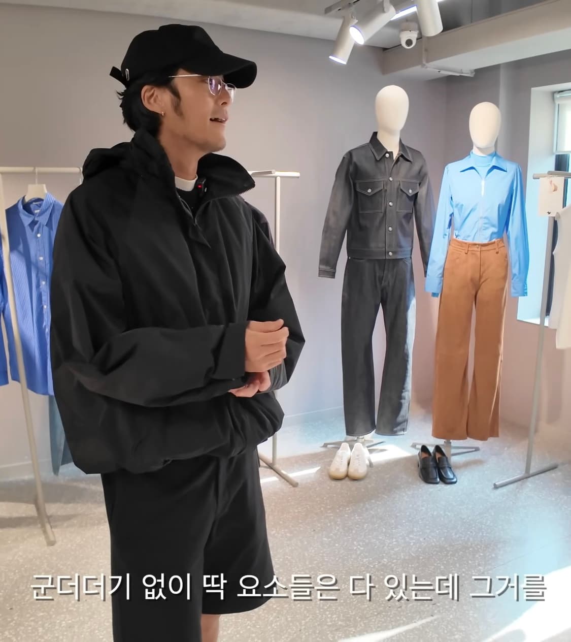 [L] 아르켓 arket 25fw 라인 윈드 브레이커 블랙 상품이미지3