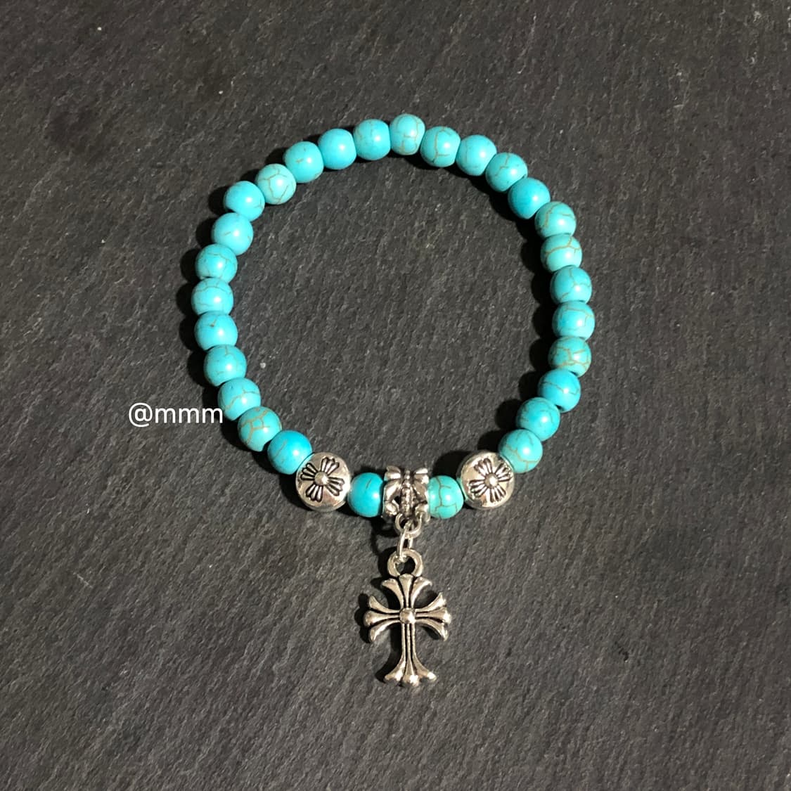 (Unisex) 크로스 터키석 팔찌2 상품이미지4