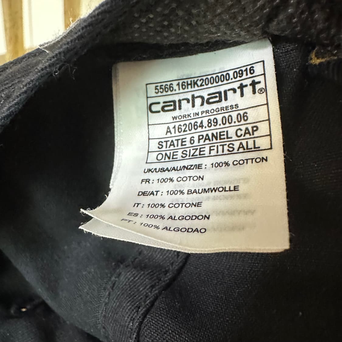 칼하트 볼캡 블랙 상품이미지3