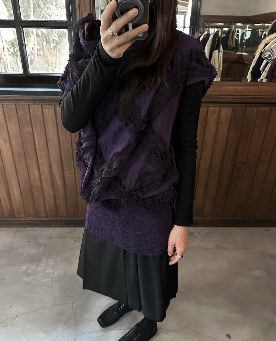 ISSEY MIYAKE ME purple fringe top 상품이미지5