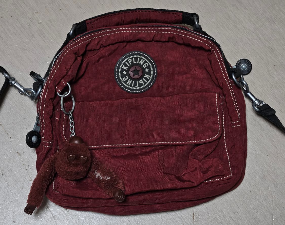 키플링 크로스백 y2k 빈티지/버건디,로즈핑크,와인 상품이미지2