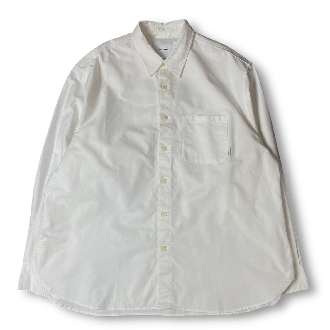 커버낫 화이트 원포켓 긴팔 셔츠 XL 상품이미지1