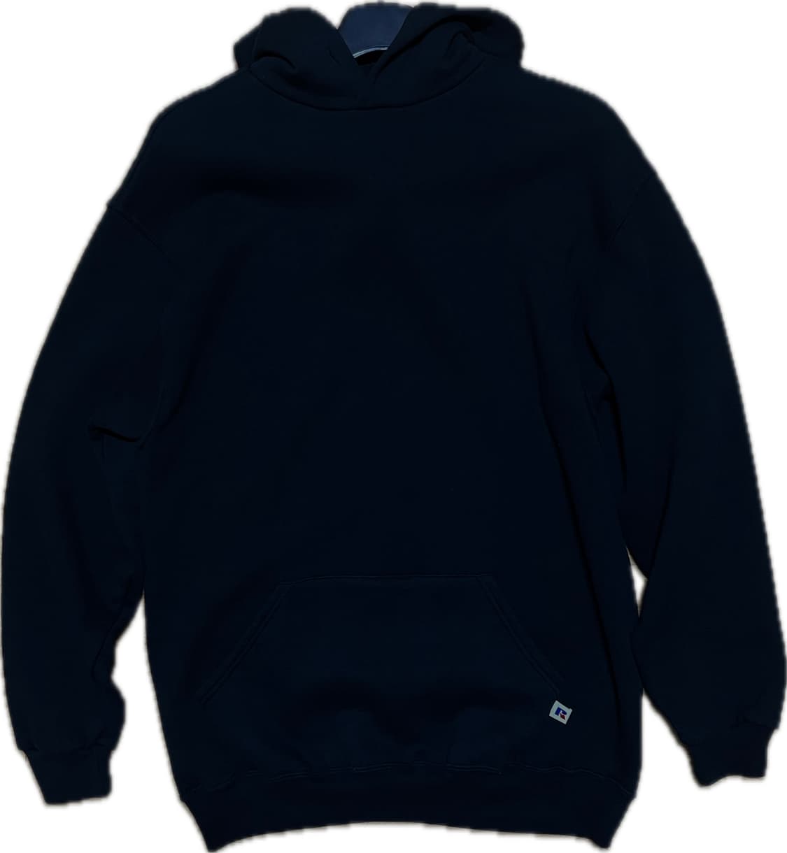 [XL] 러셀 블랭크 후드티 블랙 상품이미지1