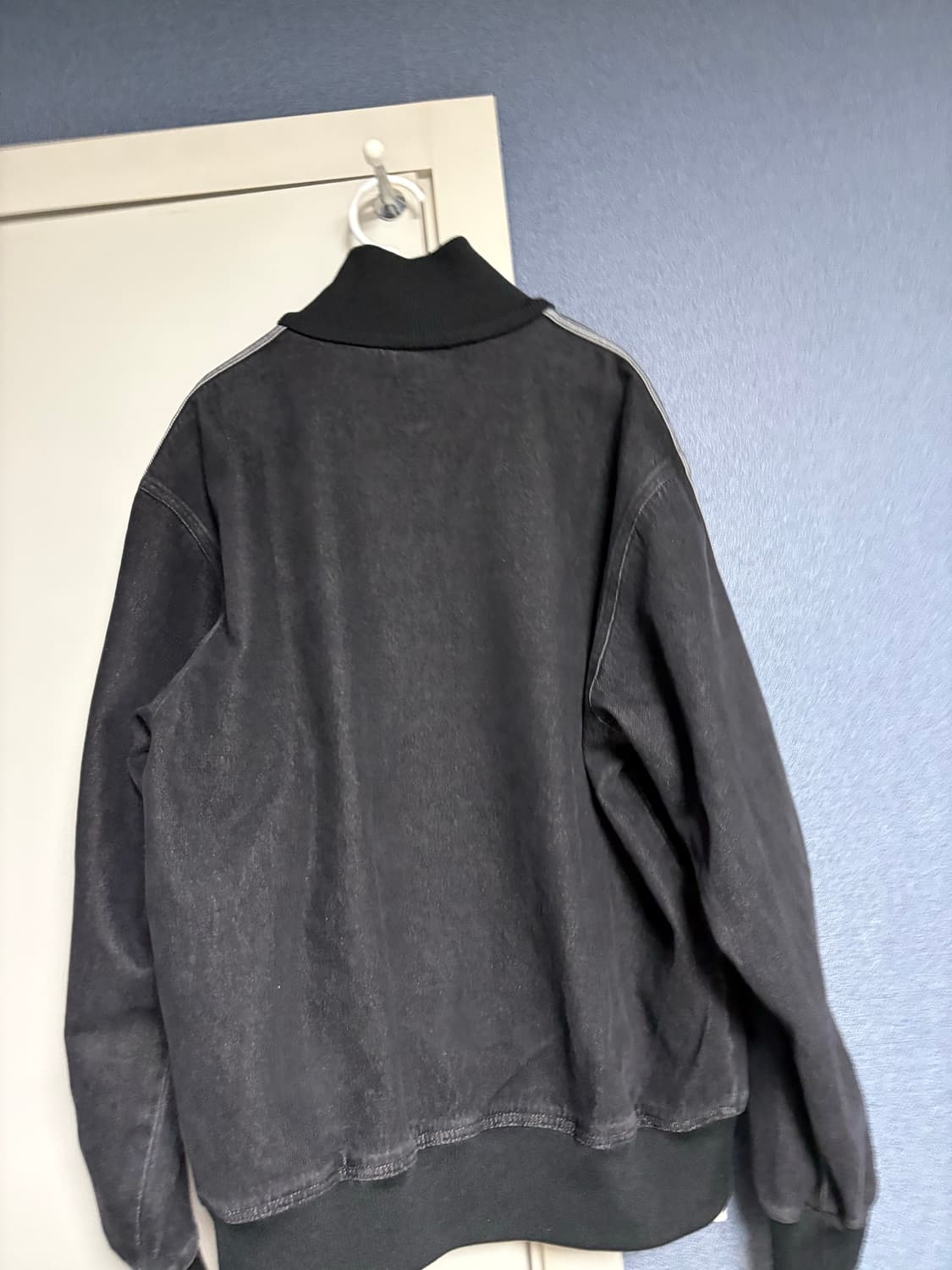 상품) 아디다스 아디컬러 데님 파이어버드 트랙탑 트루 블랙 상품이미지2