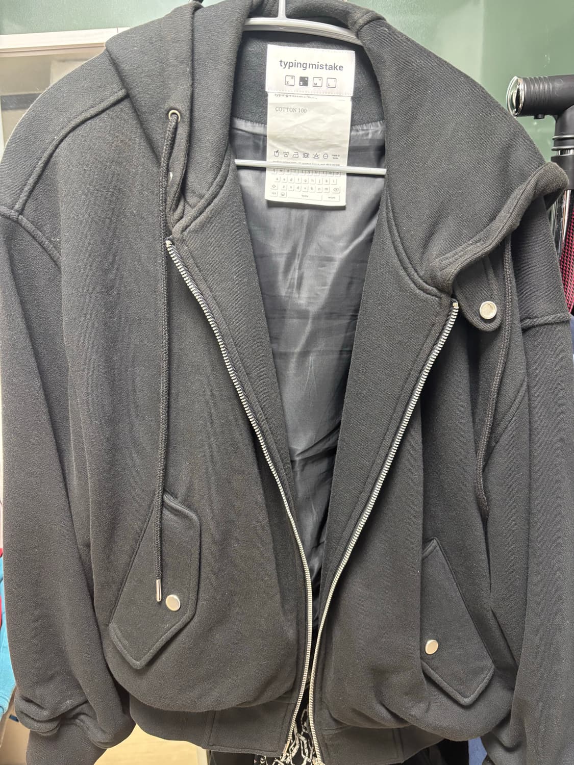 타이핑 미스테이크 후드집업 자켓 상품이미지4