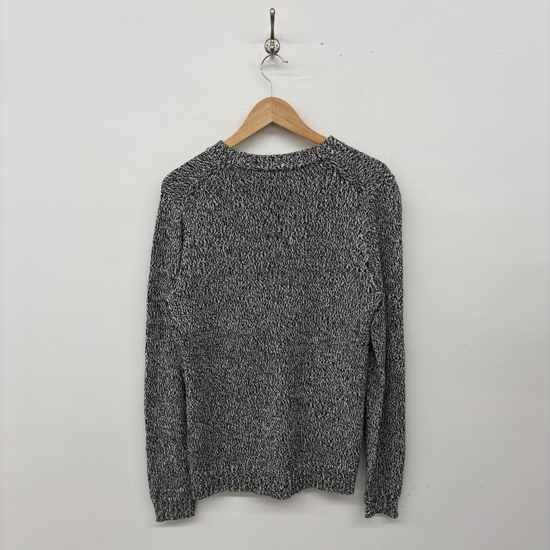 라코스테 블랙/화이트 니트 스웨터 남m 상품이미지5