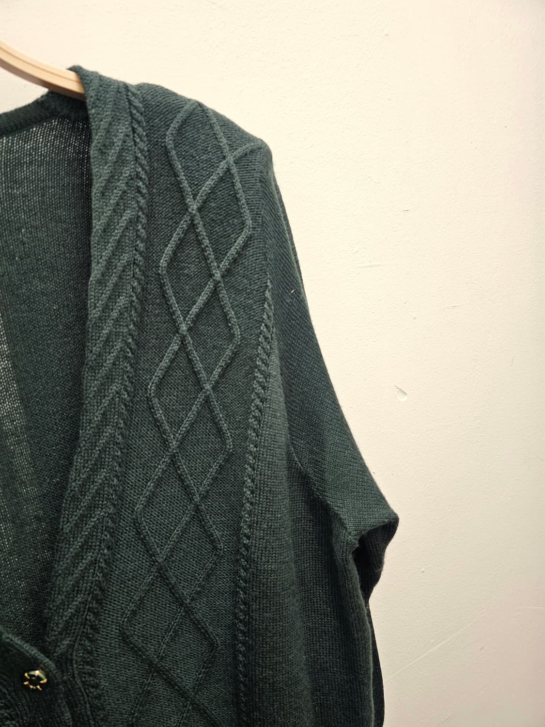 Rina 그린 울 가디건 상품이미지6