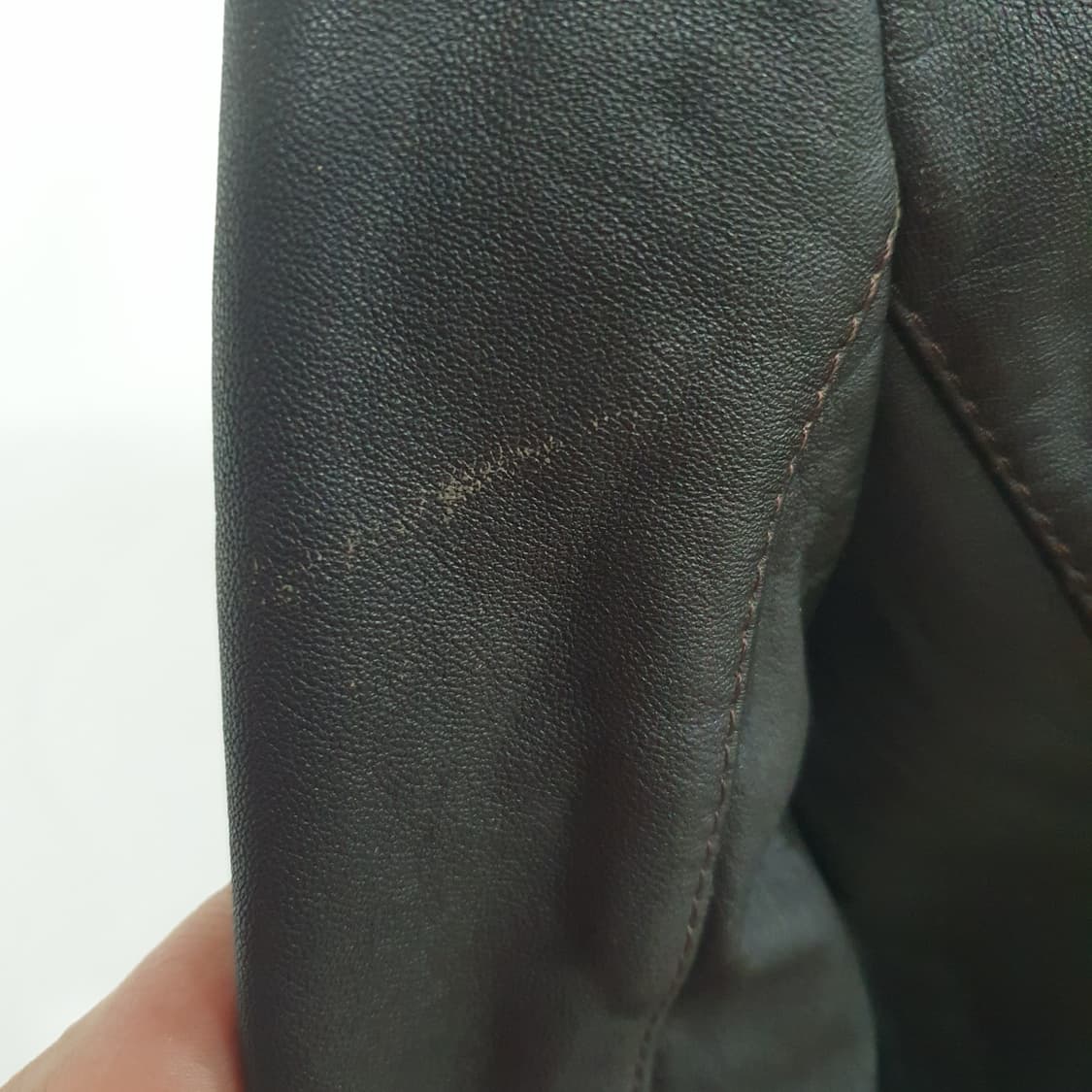 빈티지 뮤트톤 매트브라운 램스킨 양가죽 자켓 블레이저 그런지 y2k 갸루 상품이미지9