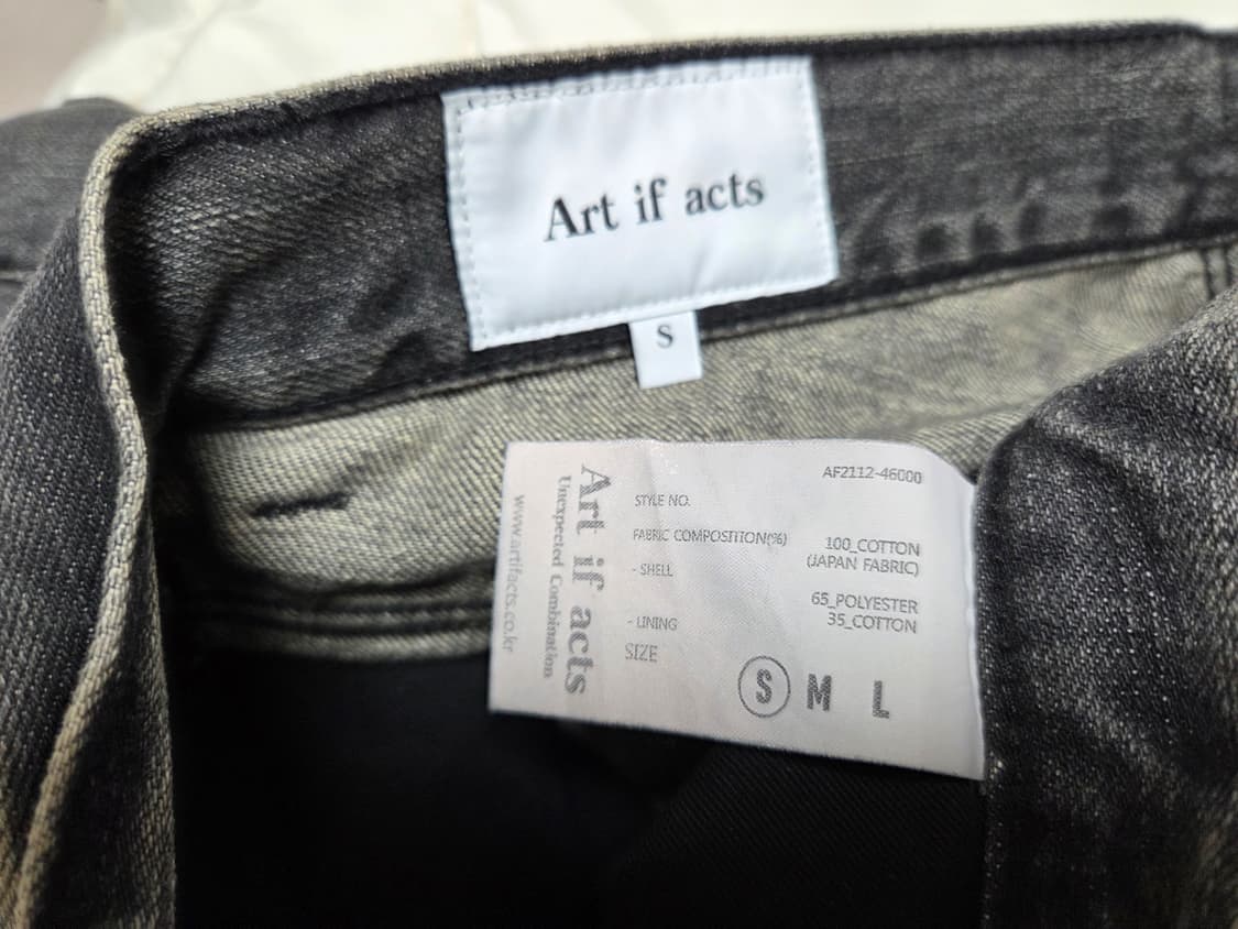 [S] 아트이프액츠 5p 데님 유즈드 블랙 상품이미지6