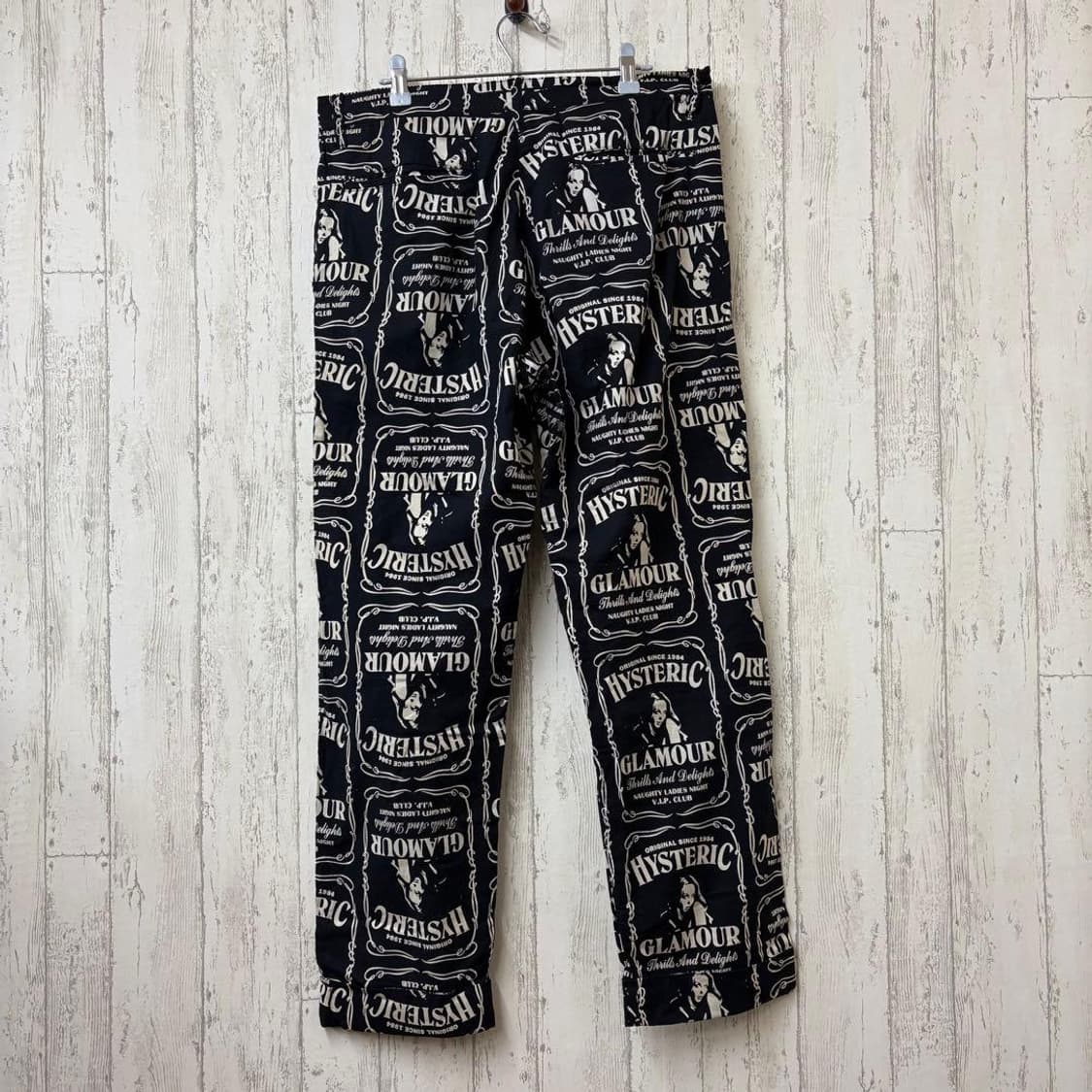 히스테릭 글래머 위스키 라벨 로고 팬츠 상품이미지2