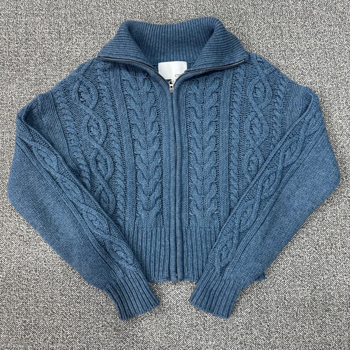 시티브리즈 케이블 니트 집업 가디건 상품이미지1