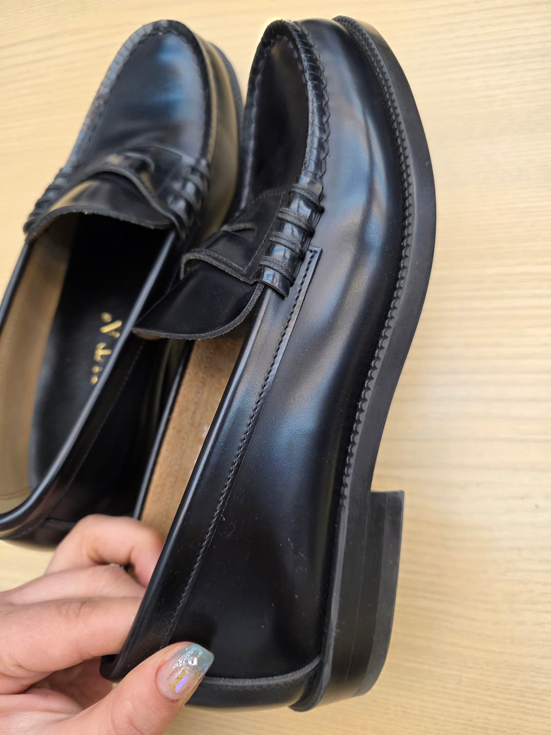 하루타 페니 로퍼 25EEE 블랙 상품이미지5