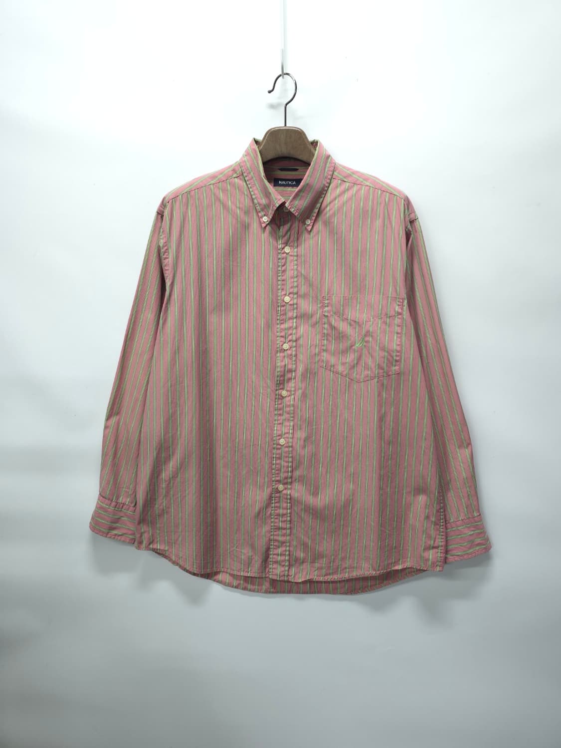 노티카(NAUTICA) 핑크 스트라이프 셔츠 (105~110) 상품이미지1