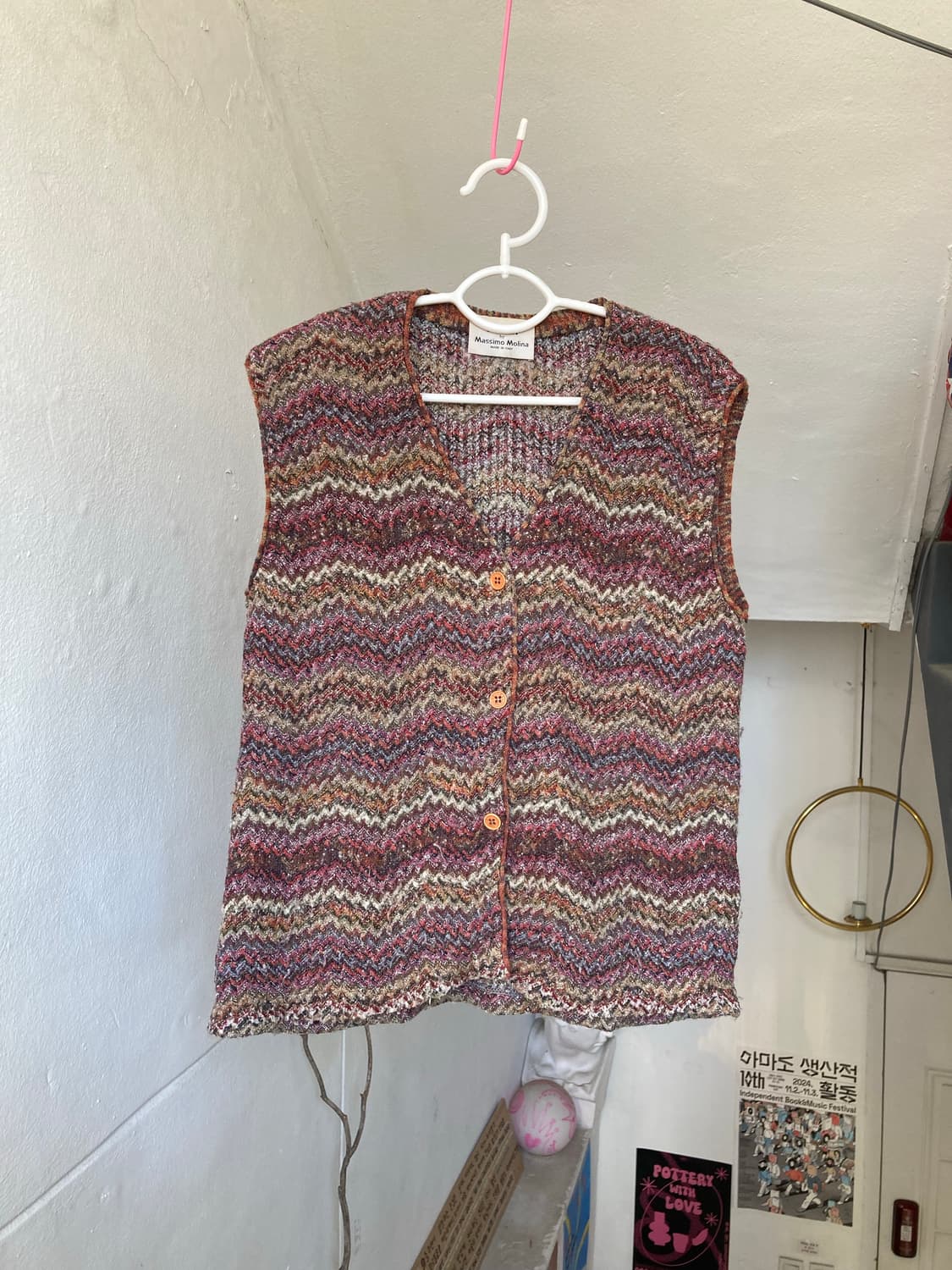 지그재그 울 베스트 made in ITALY 상품이미지1