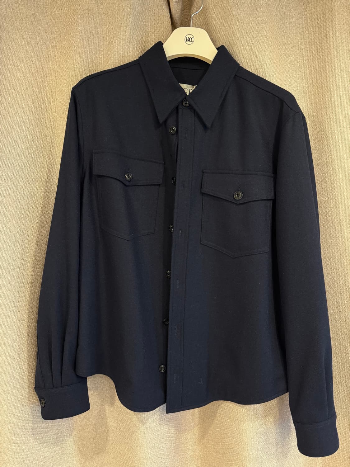 렉토 24FW 오피스 셔츠 다크네이비 상품이미지2