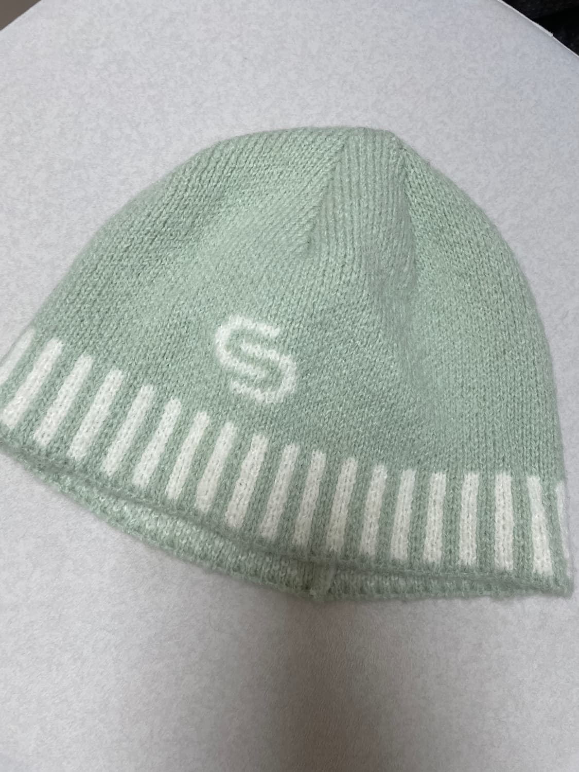 세릭 비니 LOGO KNITTING BEANIE / MINT 상품이미지2