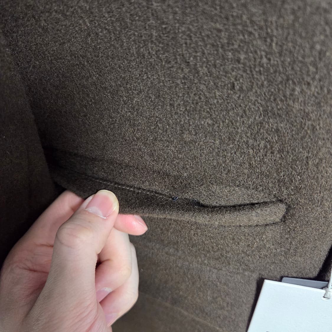 48 M) 새상품 토니웩 캐시미어 더블 코트 다크브라운 상품이미지9