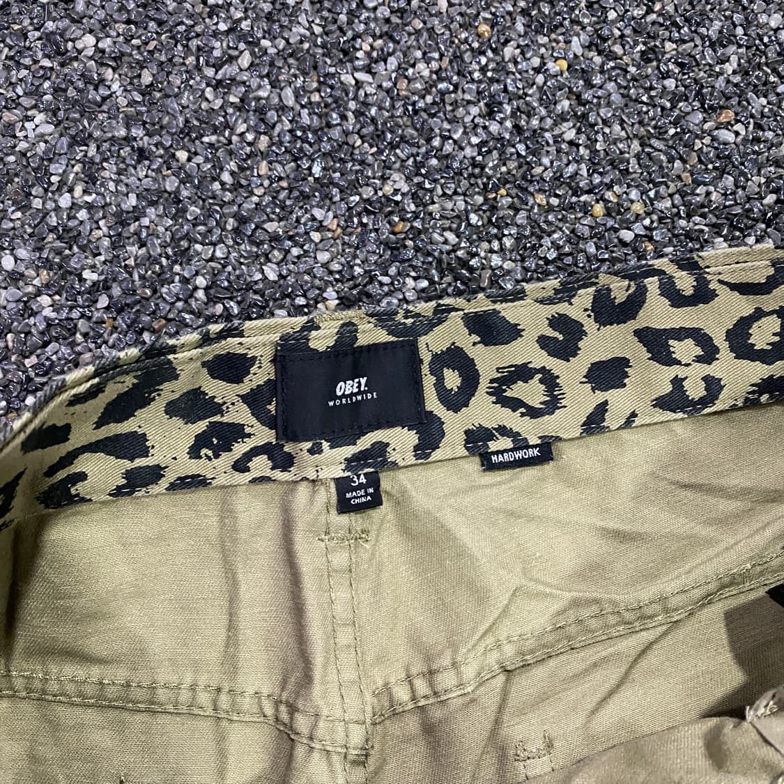 오베이 레오파드 이지핏 팬츠 B3251 상품이미지3