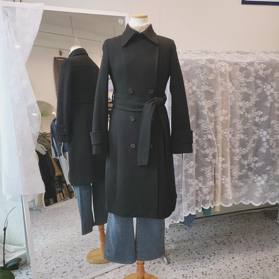 Axcexellence 캐시미어 벨트 코트 상품이미지2