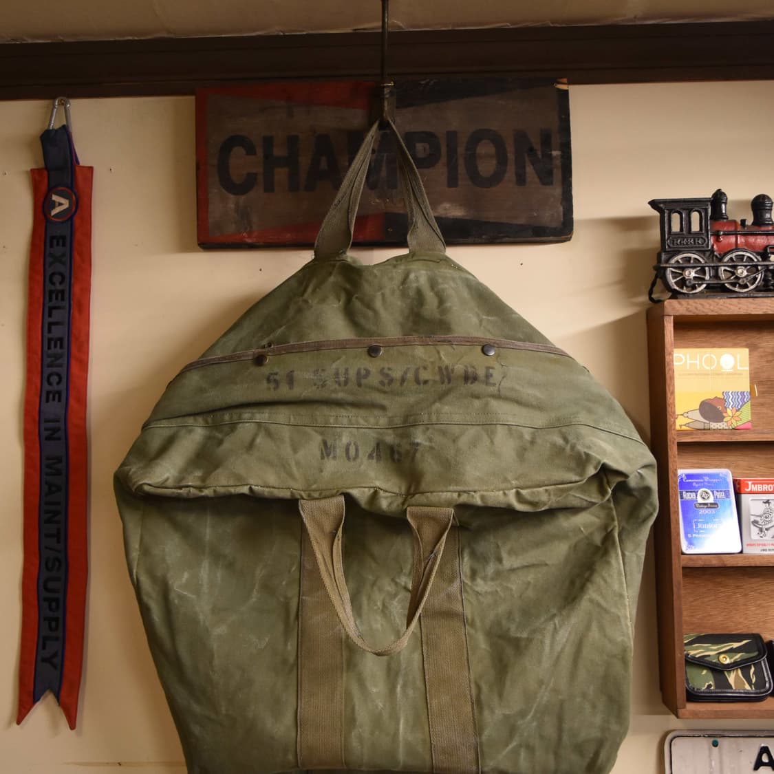 미군 오리지널 조종사 캔버스 키트백 S139 상품이미지4