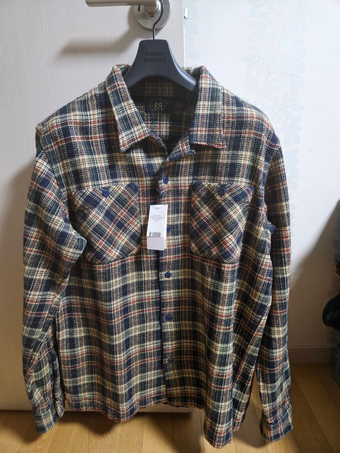 rrl 플래드 트윌 셔츠 L 상품이미지1