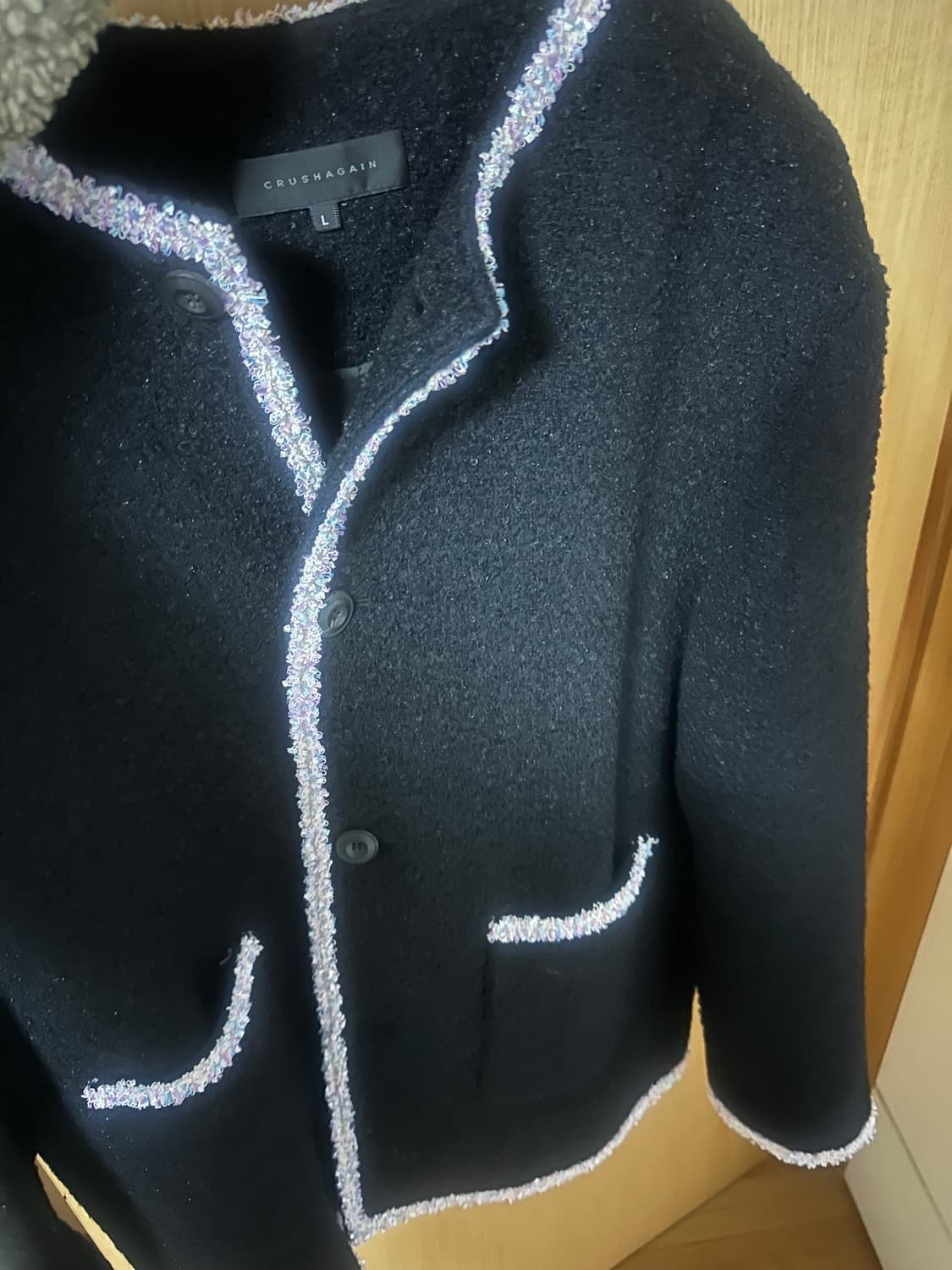 Crushagain 트위드 자켓. (크러쉬어게인 아워레가시 렉토  상품이미지3