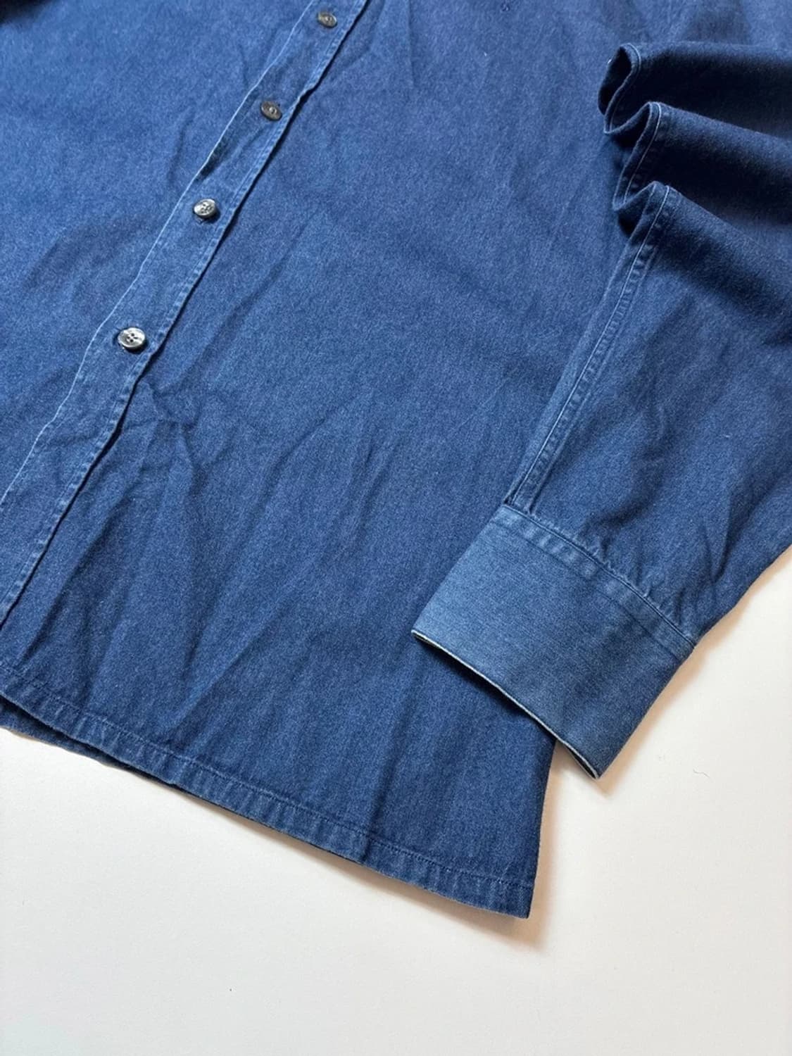 입생로랑 00's 자수 로고 데님 셔츠 PN8337 상품이미지4