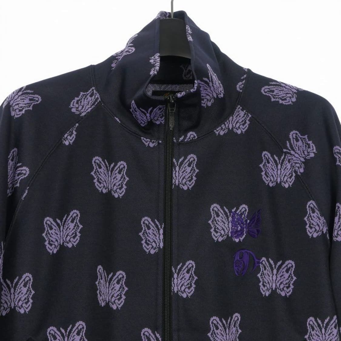 니들스 x 카에 다나카 트랙 자켓 폴리 자카드 블랙 상품이미지2