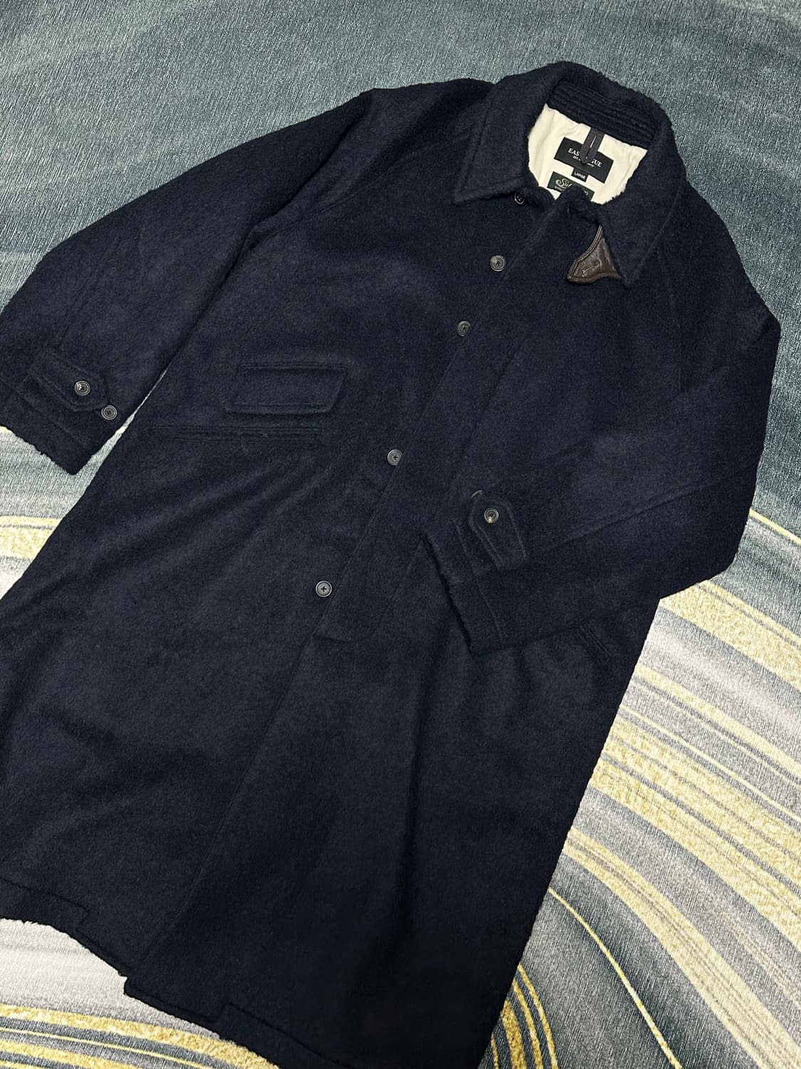 이스트로그 발마칸 울 코트/ balmacaan coat / navy ha 상품이미지1