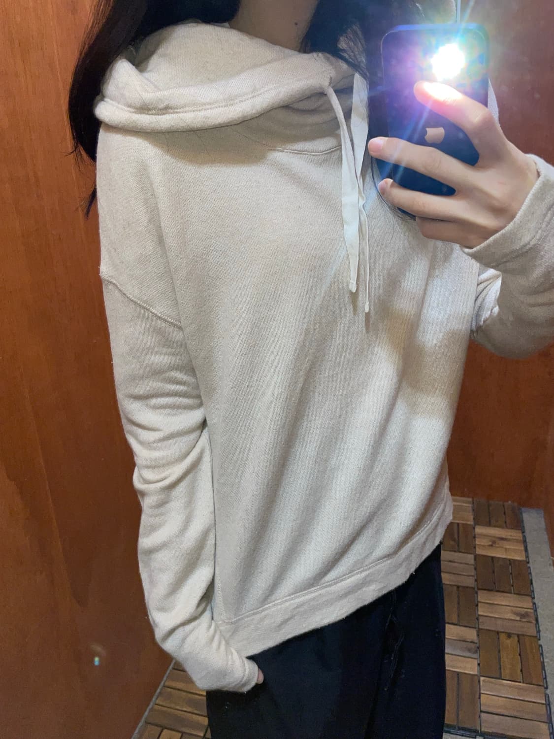 (M) LAUREN 로렌 랄프 로렌 진스 후드 니트 상품이미지2