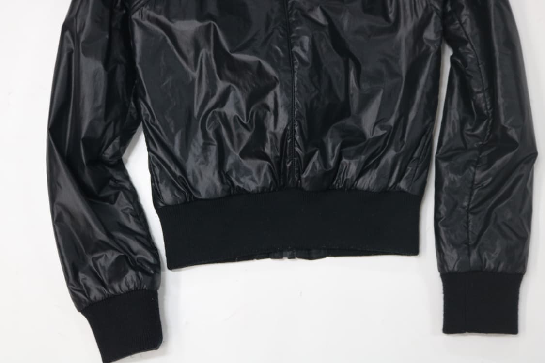 마우지(moussy) 빈티지 블랙 글로시 하이넥 블루종 자켓 상품이미지9