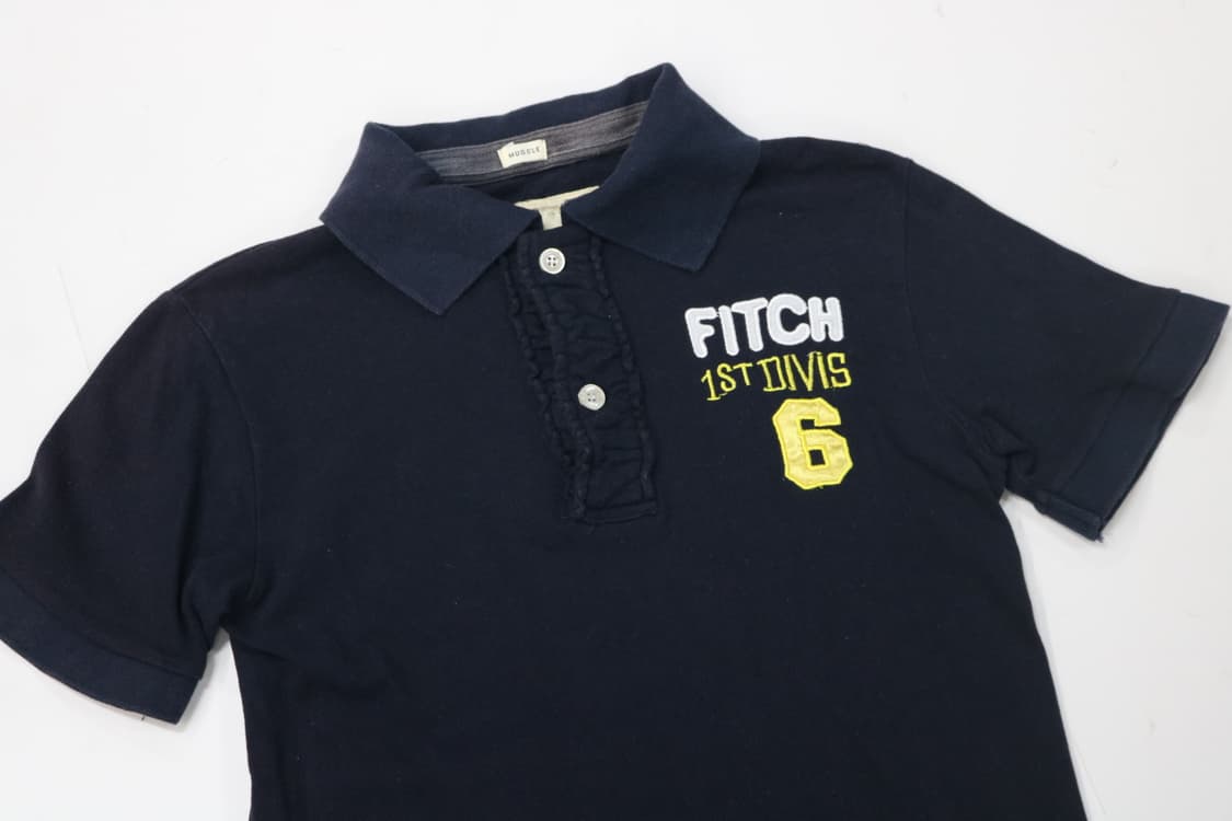 아베크롬비 앤 피치 빈티지 네이비 머슬핏 카라티 (M) 상품이미지3