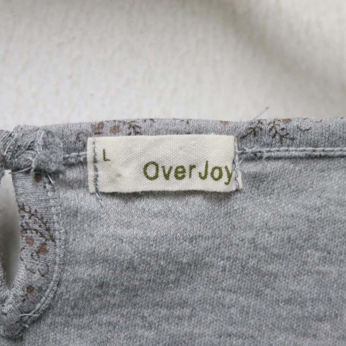 OVERJOY 오네갸루 플라워 스퀘어넥 셔링 티셔츠 63493 상품이미지5