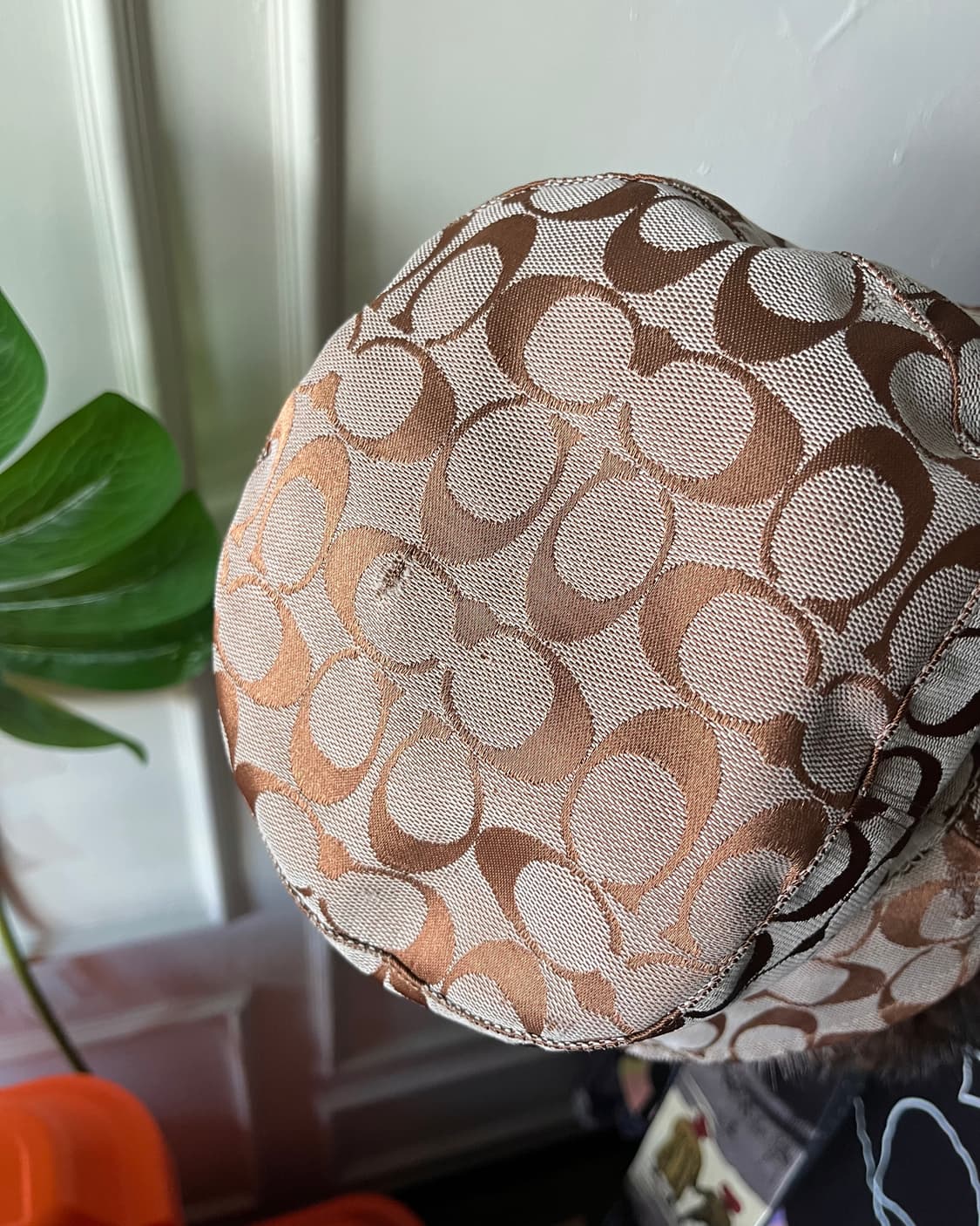 1990s Old COACH Jacquard Bucket Hat 상품이미지5