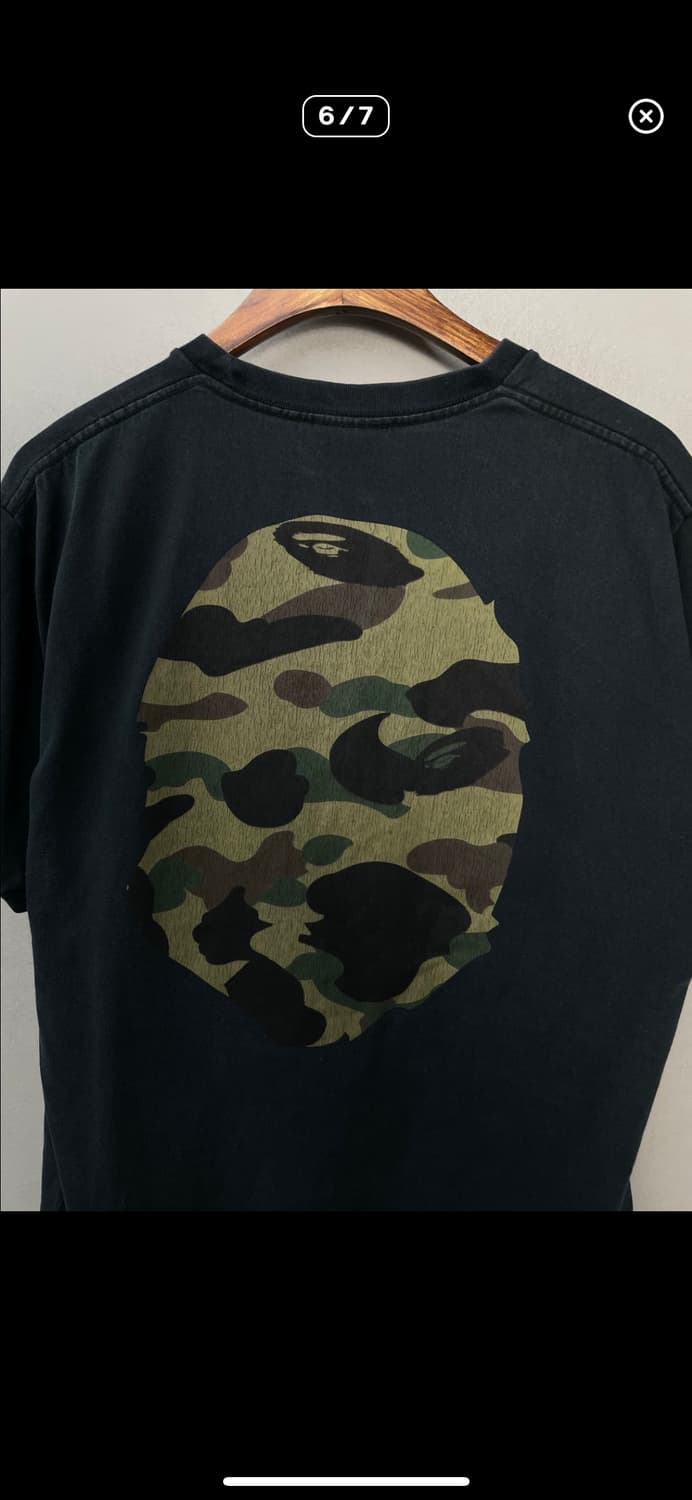 베이프 카모플라쥬 빅 에이프 헤드로고 반팔 A3134 상품이미지6