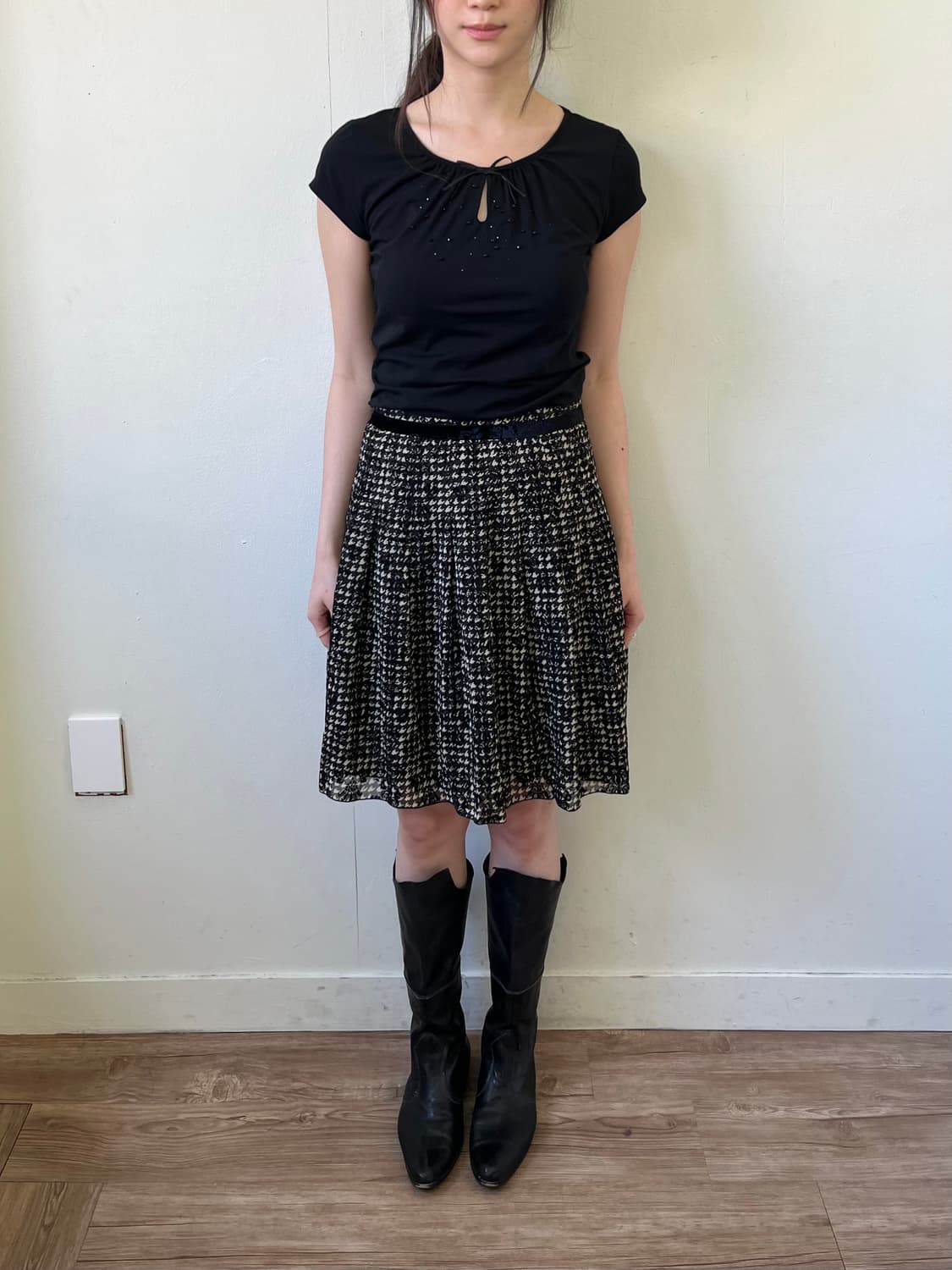 Alphabet’s alphabet 벨벳 로브 스커트 상품이미지9