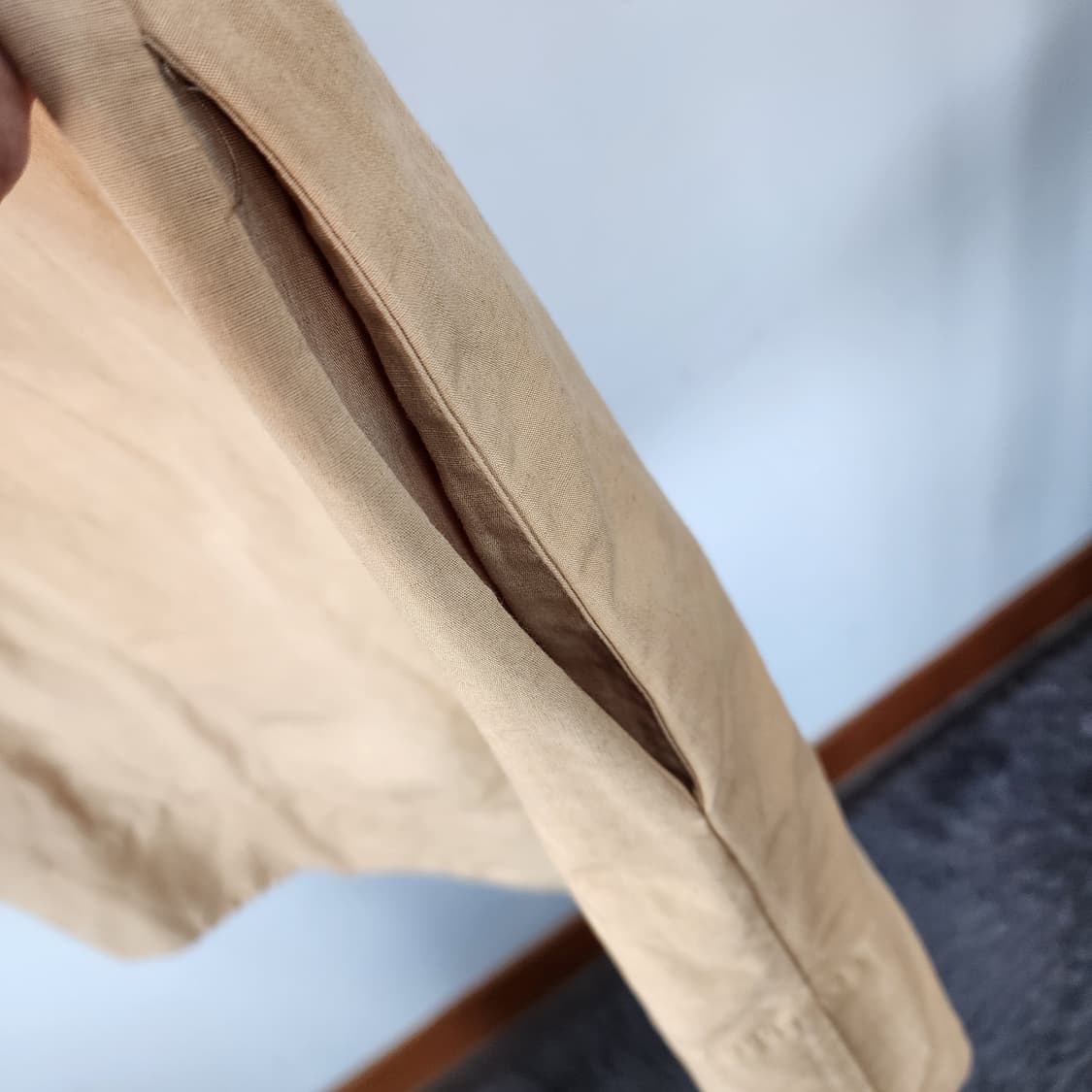 코스 코튼 반팔 롱 원피스 베이지 상품이미지4