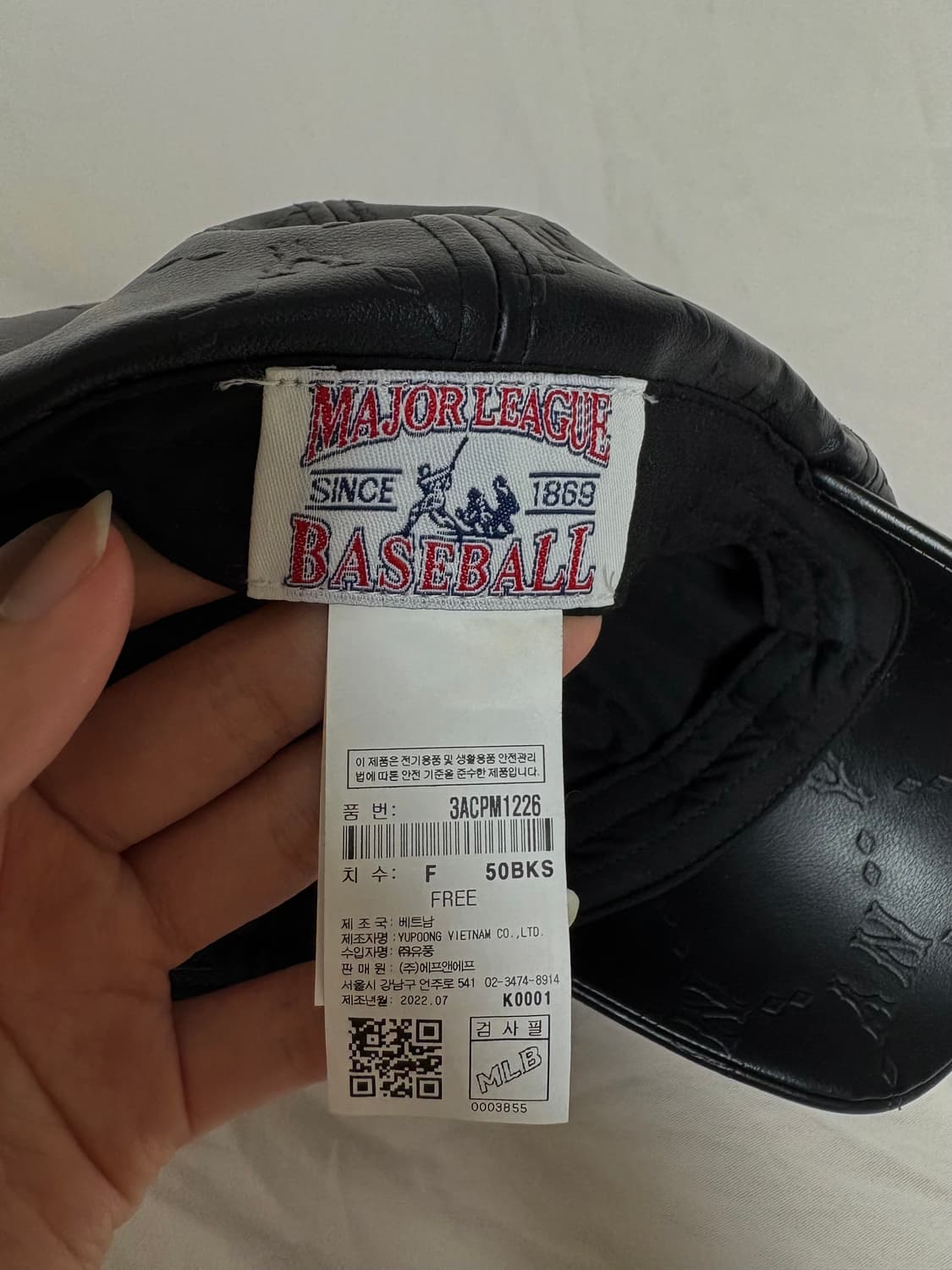 MLB 가죽 레더 캡 판매합니다 상품이미지3