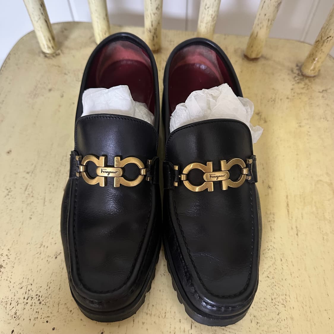 235 페라가모 여성 로퍼 블랙 상품이미지8