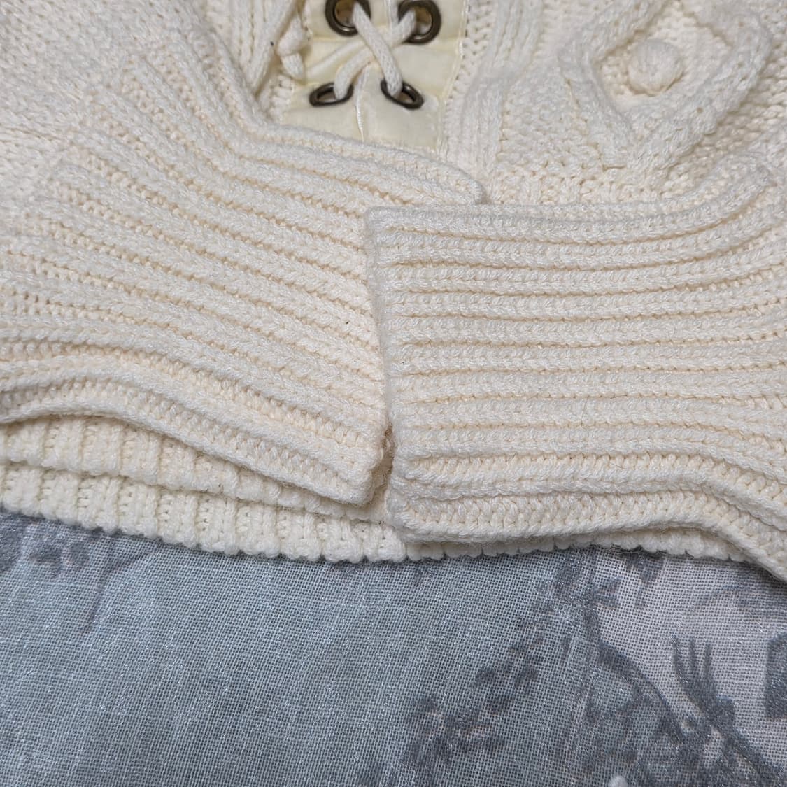 리즈리사 리본 오네갸루 오프숄더 니트 갸루일브히메갸루 상품이미지5