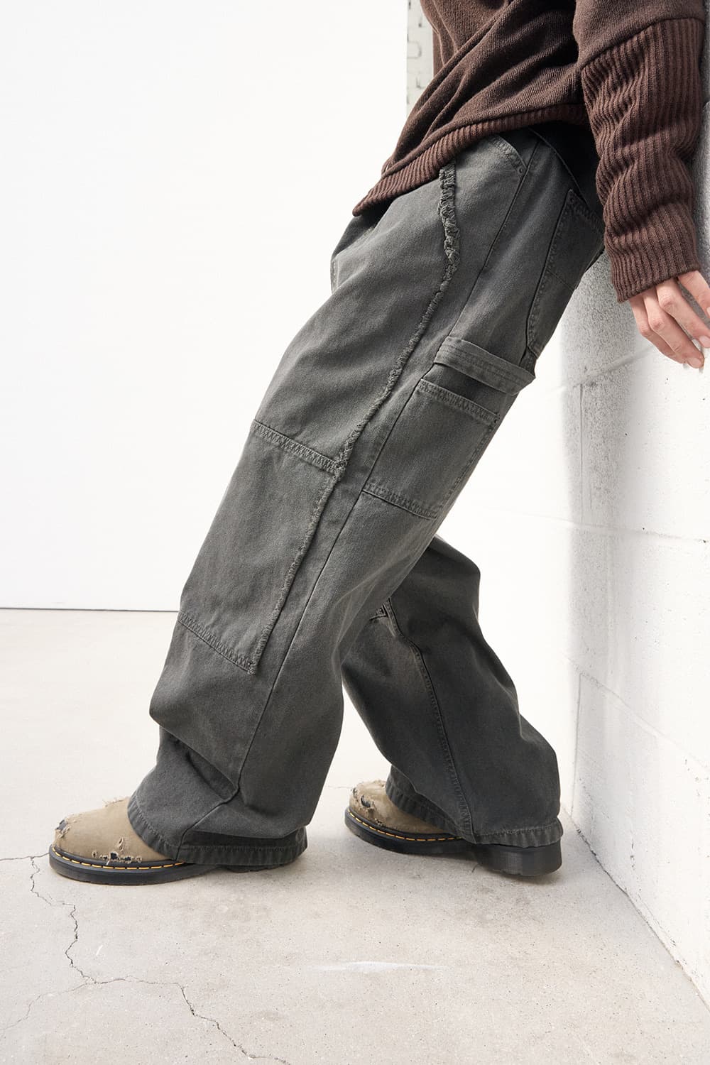 해칭룸 VTG Double knee Pants Khaki 상품이미지1