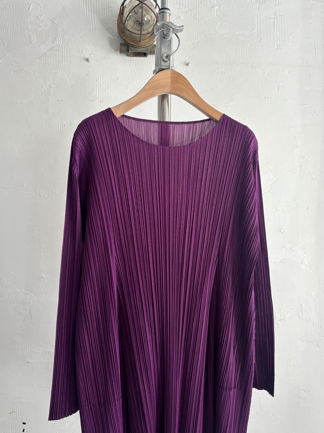 Pleats Please 플리츠플리즈 퍼플 컬러 롱슬리브  상품이미지4