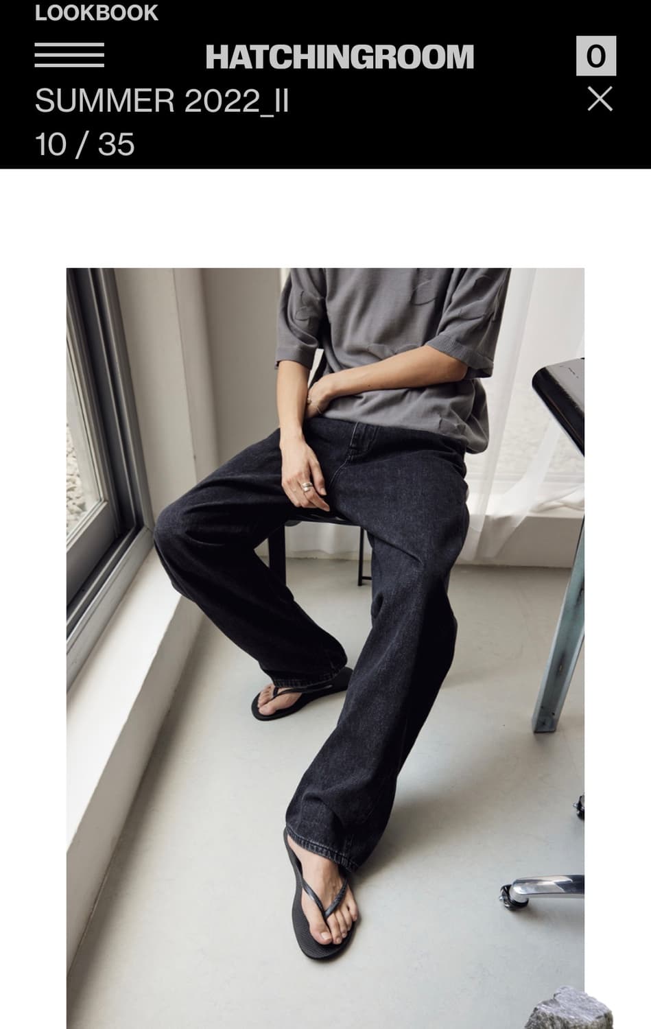 [헤칭룸] Curve Jeans (블랙워싱) _1사이즈 상품이미지2