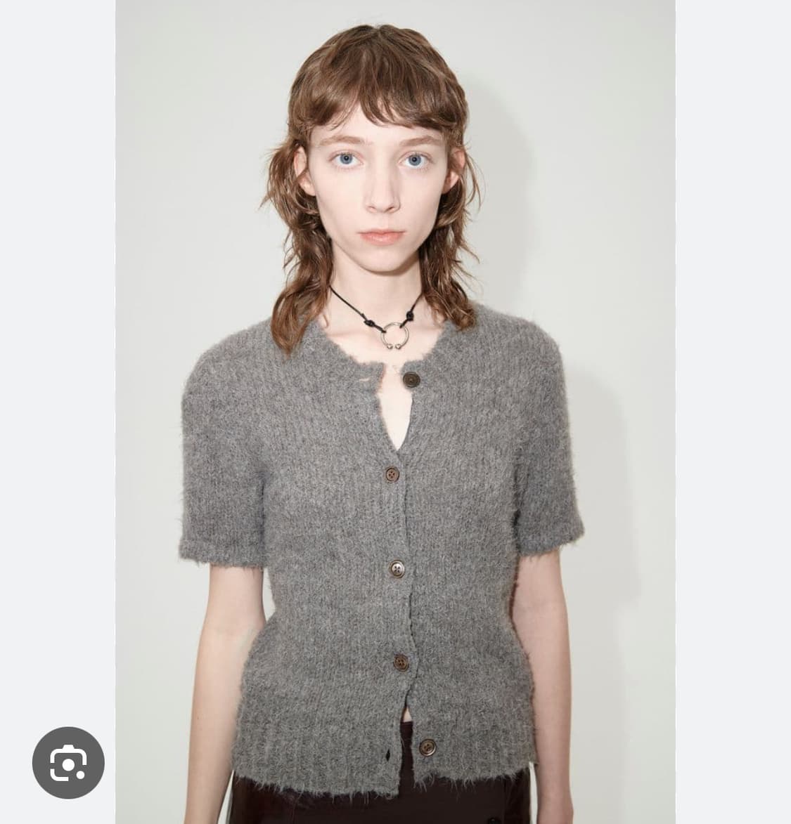 아워레가시 Our Legacy 슈렁큰 니트 가디건 32 그레이 상품이미지1