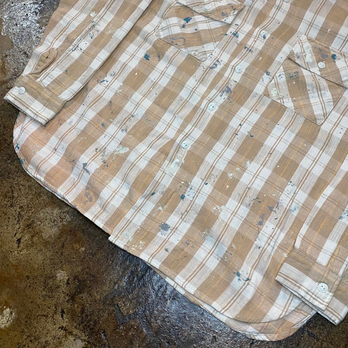 (M) BOWWOW PAINTED FLANNEL SHIRT 상품이미지3