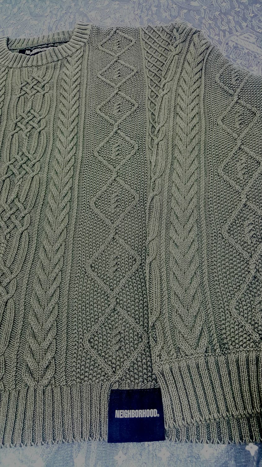 네이버후드 NEIGHBORHOOD WASHED CABLE KNIT  상품이미지2
