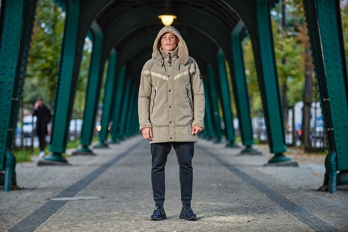 나이키X스톤아일랜드 윈드러너 자카드 울 무스탕 L 상품이미지1