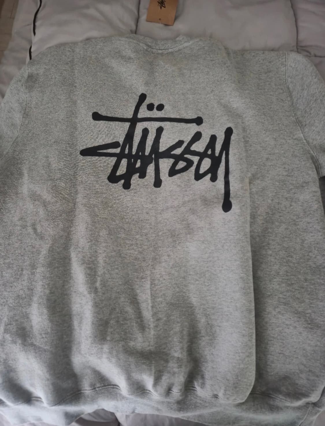 스투시 맨투맨 기모 그레이 상품이미지2